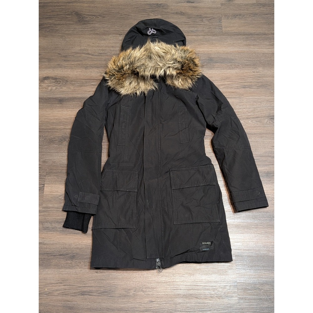 Golden by Tna Aritzia Bancroft‎ Parka Black Waterproof Down Winter Jacket XS